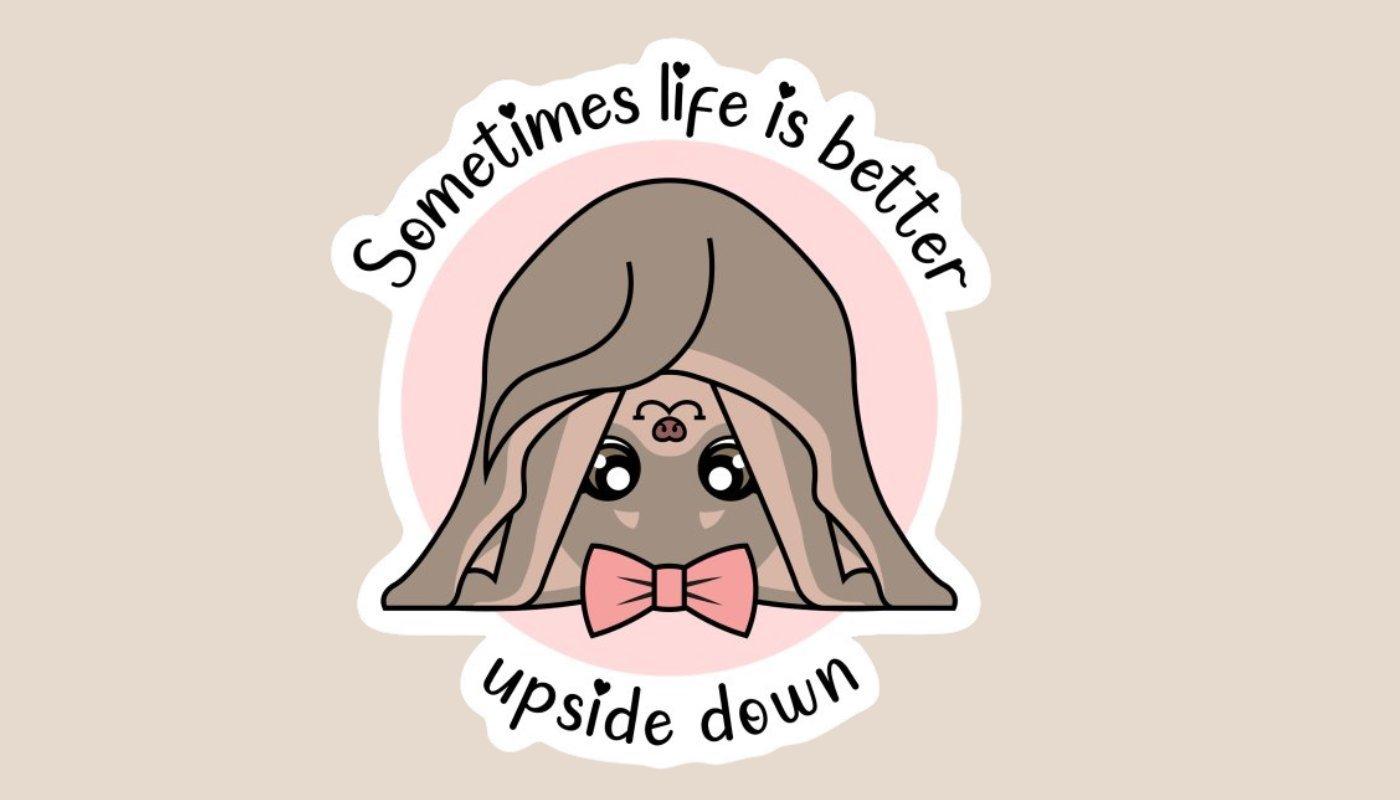 customer sticker dog design